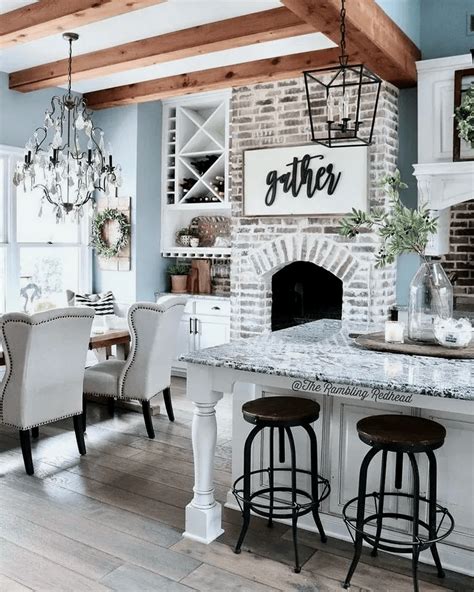 Picture of cozy and chic farmhouse kitchen decor ideas