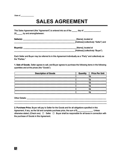 32+ Sales Agreement Form in PDF