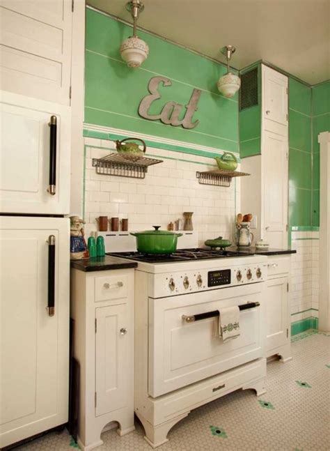 Picture of fabulous vintage kitchen designs to die for