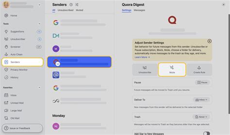 32. Mute email notifications