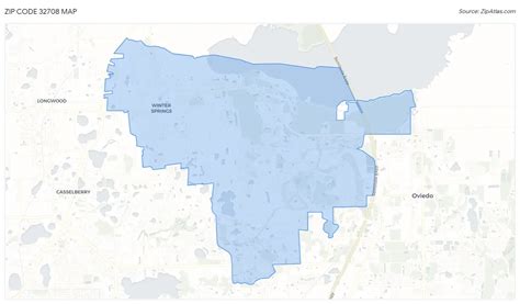 32708 Zip Code Map
