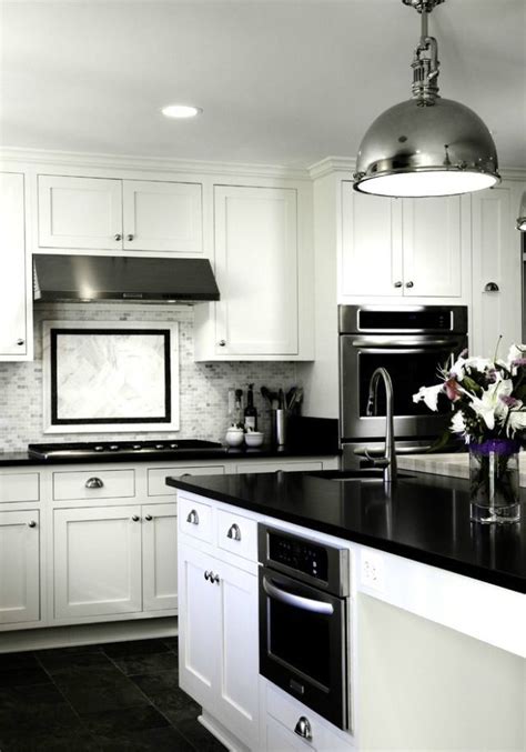30 Best Black and White Kitchen Design Ideas Dapur, Rumah, Mebel