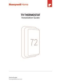 33-00421EF-01 - T9 THERMOSTAT - Honeywell Store