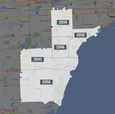 33146 Zip Code Map