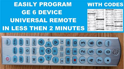 Universal Remote Control Codes List