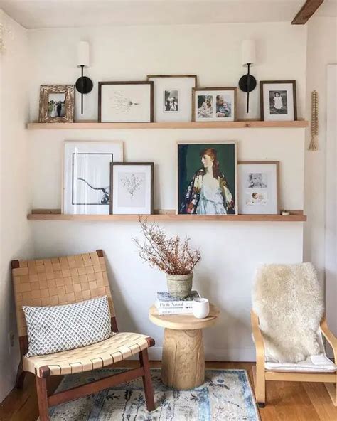 34 cool ways to use picture ledges for home décor digsdigs