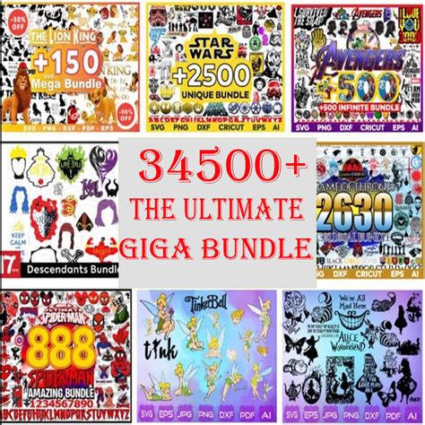 Unlock Your Creative Potential: Get Access to 34500 High-Quality SVGs with Our Fancy Bundle Offer!