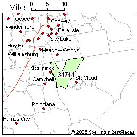 34744 Zip Code Map