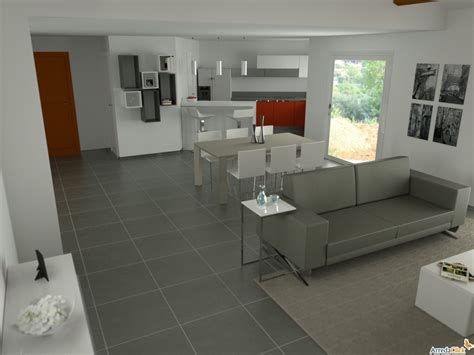 35 mq open space cucina soggiorno rettangolare
