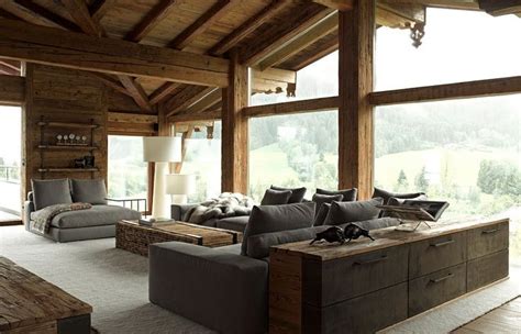 Adorable 35 chalet living room decor ideas