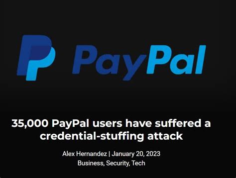 35,000 PayPal users affected
