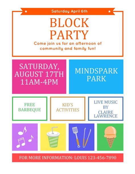 35 Eye-Catching Block Party Flyer Templates - PrintableTemplates