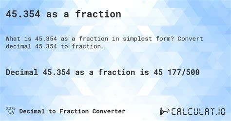 354 to fraction