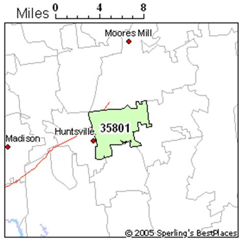 35801 Zip Code Map