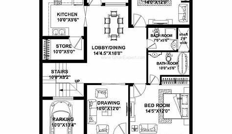 36 X 45 House Plans Plan For 32 Feet By 40 Feet Plot (Plot Size 142