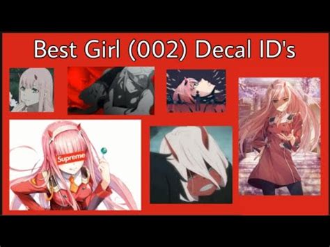 36 Zero Two Decal ID\'s • Roblox - YouTube