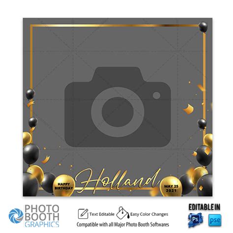 360 Photo Booth Overlay Template