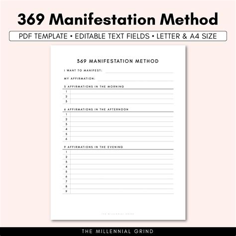369 Method Template