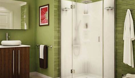 MAAX Intuition Neo-Round 36 in. x 36 in. x 73 in. Shower Stall in White