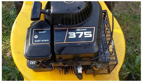 375 Briggs Stratton Engine Sprint Revs Highly OutdoorKing Repair Forum