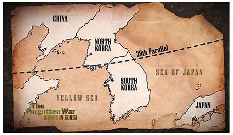 38th Parallel Line Military Demarcation Of Between North