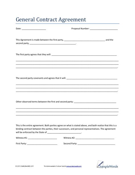 39+ Simple Agreement Forms - Word, PDF
