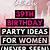39th birthday party ideas for adults