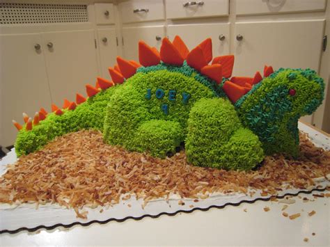 3D Dinosaur Cake Template