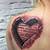 3D Heart Tattoo Designs