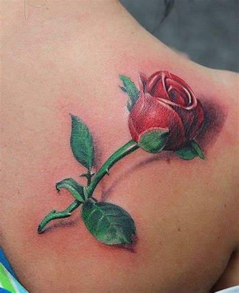 By Ryan Foley tattoo , 3D rose tattoo , realistic tattoo