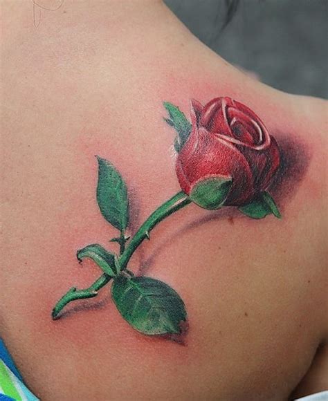 3d Red Rose Tattoo picture 3drose Tattoo Rose