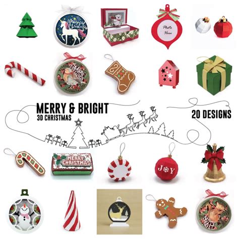 Download 3D Christmas Bundle Crafts