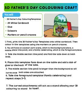 3D Coloring and Assembly Crafts