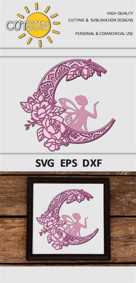 Download 3D Layered Fairy SVG File - SVG Design Commercial Use For Crafts