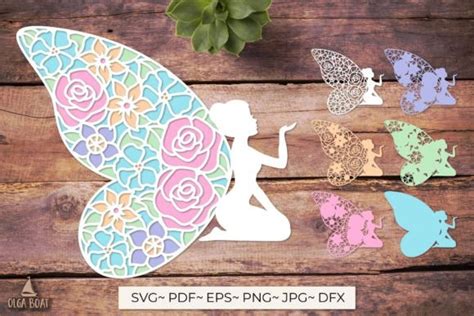 Download 3D Layered Fairy SVG File - SVG Design Creativefabrica for Cricut