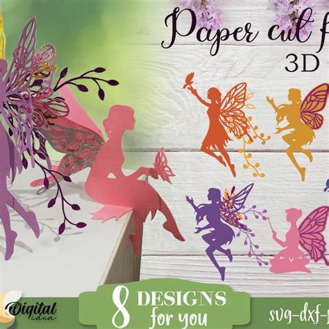 Download 3D Layered Fairy SVG File - SVG Design Cricut SVG For Crafts