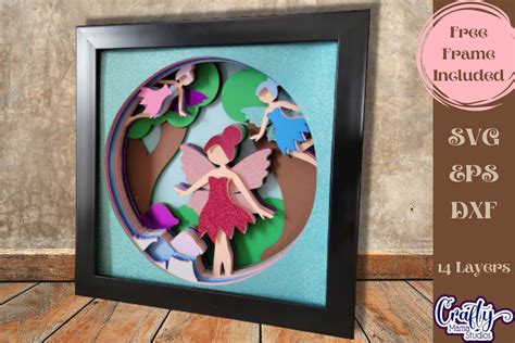 Download 3D Layered Fairy SVG File - SVG Design Silhouette