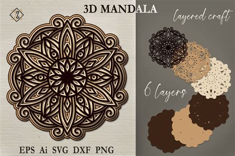 Download 3D Layered Mandala Svg Free - 320+ SVG Cut File SVG Cut Files