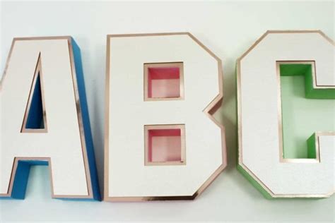 Download 3D Letters and Numbers Digital Template