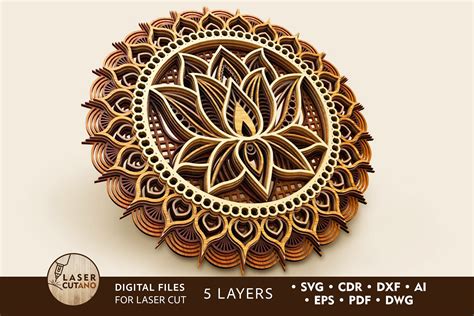 Download 3D Lotus Mandala Svg - 113+ File for Free SVG Cut Files