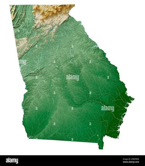 3D Map Of Georgia