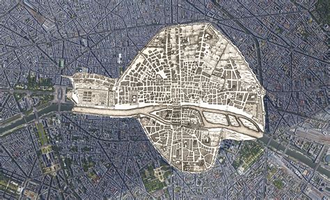 Puzzle 4D Historical Map of Paris Fingering Zen