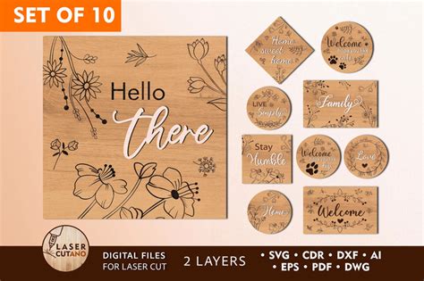 Download 3D Signs Digital Template Cut Images