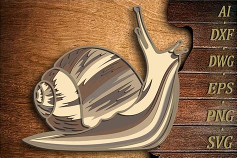 3D Snail SVG