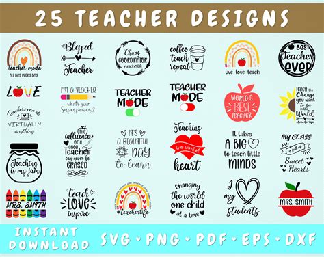 Download 3D Teacher SVG Bundle Cut Files