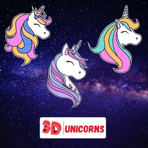 Download 3D Unicorn SVG Bundle Files
