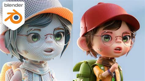 3Dキャラクターのカメラとライティングを調整する制作イメージ