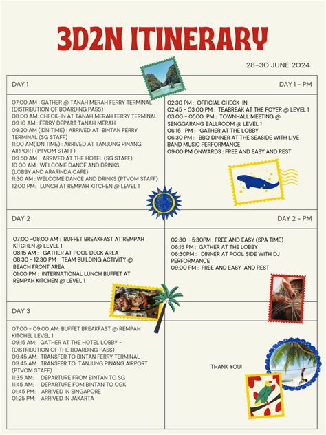 3D2N Itinerary