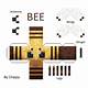 3d Minecraft Bee Template