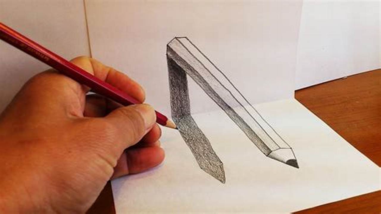 3D Pencil Sketch Drawing: A Guide to Creating Realistic Dimensions on Paper